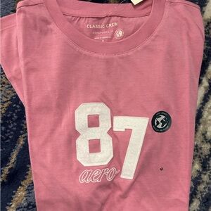Aeropostale Pink 87 Graphic Tee